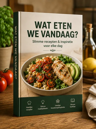 De omslag van Wat eten we vandaag?